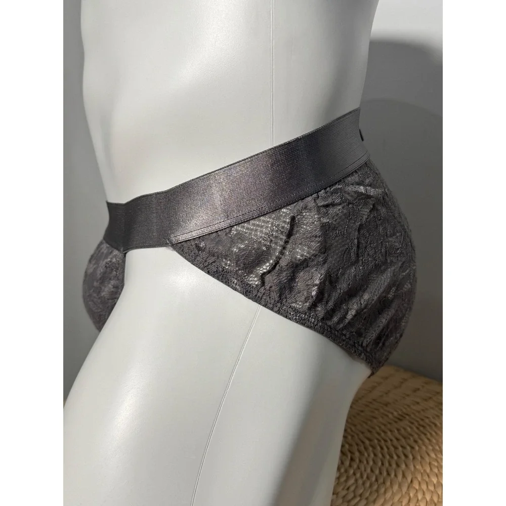 Cosabella‎ Never Say Never Lace Sports Brief Odisha Grey Underwear size XL